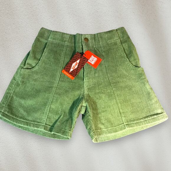 Fifty7 by Jacks Surfboards High Rise Green Corduroy Women's Shorts Sz S NWT - Picture 1 of 11